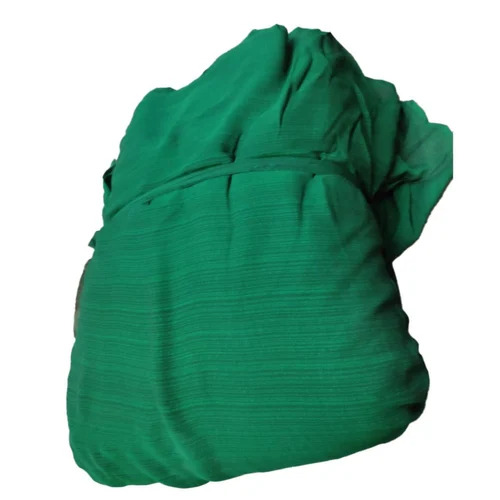 Blooming Green Georgette Fabric - Washable, Shrink Resistant | Plain Weave, Ideal for Textile Industry