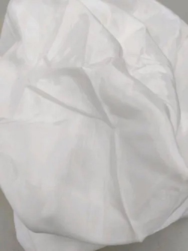 Muslin Viscose Dyeable Fabric - 100% Viscose, White Color | Shrink-Resistant, Washable, Plain Texture