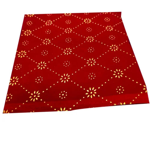 Printed Georgette Foil Fabric - Washable, Shrink Resistant | Printed Pattern, Plain Georgette Style, Available in Various Colors