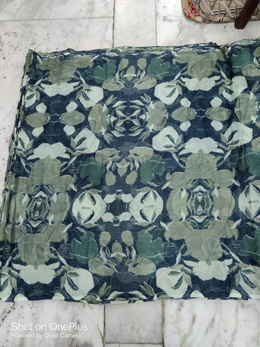 Shrink Resistant Multi-Color Poly Chiffon Printed Fabric - Washable, Various Colors | Features: Printed Texture, Shrink-Resistant