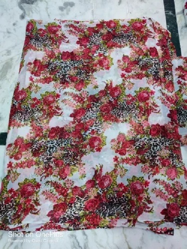 Shrink Resistant Poly Chiffon Printed Fabrics - Washable, Various Colors | Features: Washable, Shrink-Resistant, Printed Fabric Texture