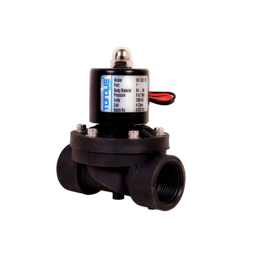 Stainless Steel Solenoid Valve - 1 Inch Medium Pressure 230V AC / 12V DC / 24V DC | Industrial Use Thread Connection Water and Gas Media Available in Brown Black Silver