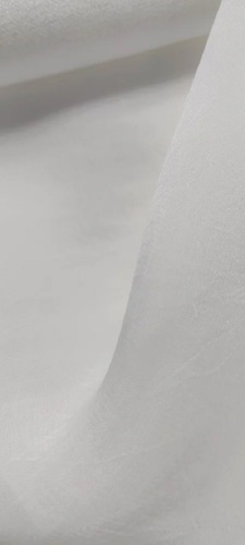 Viscose Organza Fabric - 100% Viscose, Plain White Color | Washable, Shrink-Resistant, Ideal for Textile Industry