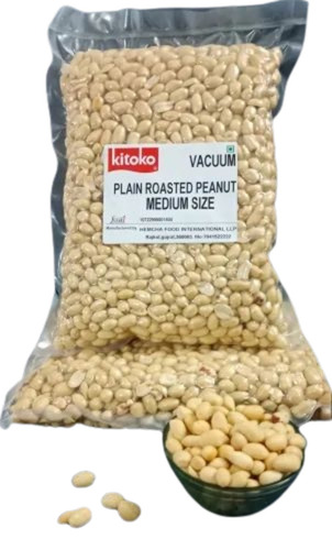 Kitoko Roasted Peanuts - 1 Kilogram Packet | FSSAI Certified, Salty Flavor, Fried Processing, 6 Months Shelf Life