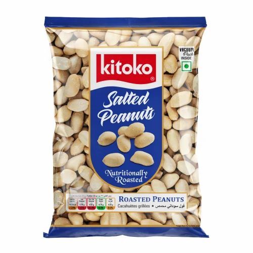 Kitoko Roasted Peanuts - 200 Gram Packet | FSSAI Certified, Healthy, Spicy, Fried, Salty Taste, 12 Months Shelf Life
