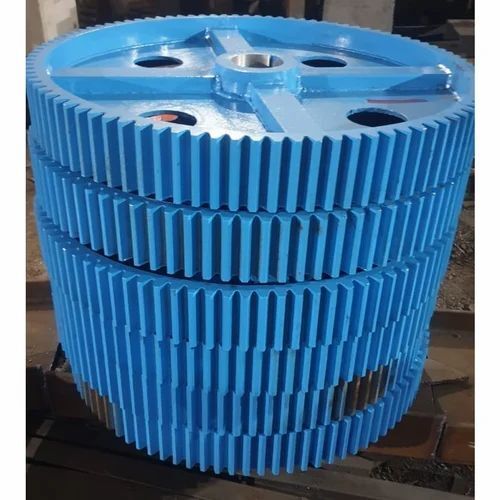 Stainless Steel Sugarcane Crusher Gear - 100 Teeth, Round Shape | Rust Proof, Powder Coated, Silver Finish