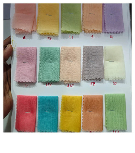 Apperal Crizal Organza Fabric - Washable, Shrink Resistant, Plain Texture, Available in Various Colors | Ideal for Textile Industry Applications