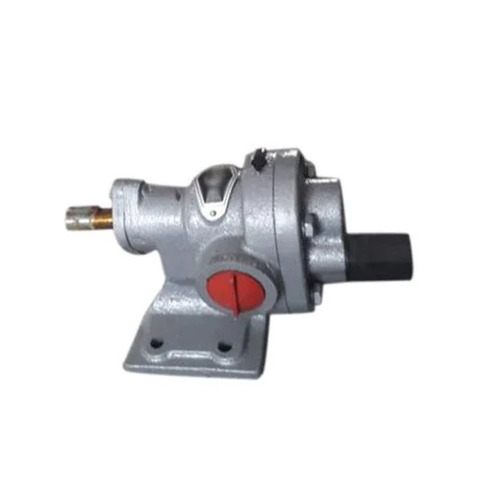 CI Rotary Gear Pump - 1 HP Single Phase, 2800 RPM, 0-5m Head, 150-200 LPH Discharge | Silver Cast Iron, High Pressure, Industrial Use