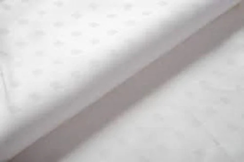Cotton Jacquard Shirting Fabric - Washable, Shrink Resistant | Plain White, Ideal for Textile Industry