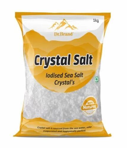 Crystal Salt Packaging Pouch - PET Material, 8x12 Inches | Multicolour, Printed Rotogravure, Glossy Finish, Double Layer Lamination, Heat Sealed Closure