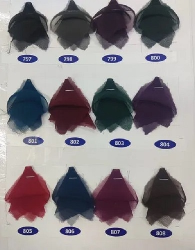 Georgette Fabric - 60 Grams, Washable & Shrink-Resistant, Plain Texture in Various Colors