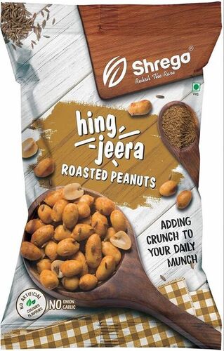 Hing Jeera Roasted Peanut - Organic Good Quality, Salted & Spicy Roasted Flavor | No Added Preservatives, 6 Months Shelf Life, Cool & Dry Storage