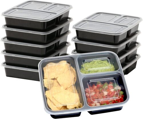 Plastic Food Containers - Color: White