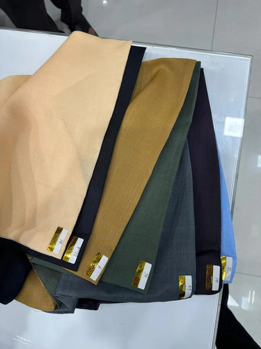 Ramie Cotton Fabric - Washable, Shrink Resistant | Plain Style, Various Colors, Ideal for Textile Industry