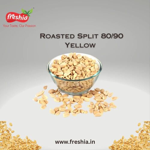 Roasted Peanut Split Groundnut - FSSAI Certified, Salted & Spicy Flavor | Crunchy Roasted Peanuts, 6 Months Shelf Life