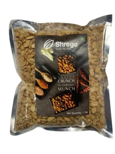 Salted Roasted Peanuts - 1kg Pack | Organic, Good Quality, No Added Preservatives, Naturally Salty Taste, Fried Processing, Cool & Dry Storage Conditions, 6 Months Shelf Life