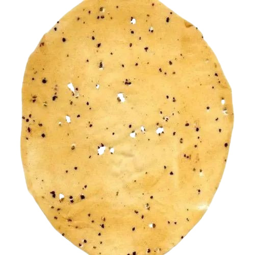 Urad Dal Papad - Round Shape, Spicy Flavor, Yellow Color | Dried, Food Grade, Suitable for All Ages, 3 Month Shelf Life