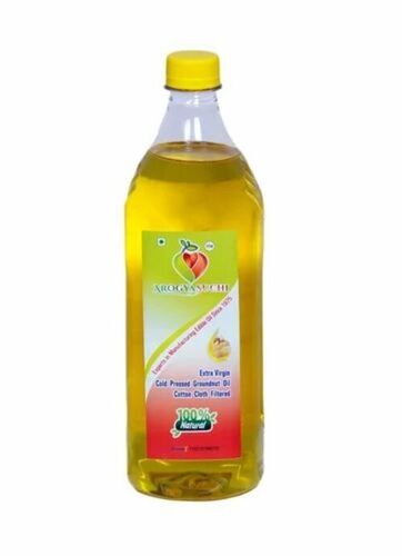 Cold Pressed Groundnut Oil - 1 Litre Bottle | Organic Edible Grade, 99% Purity, Ideal for Cooking, Fresh Quality, Shelf Life 12 Months