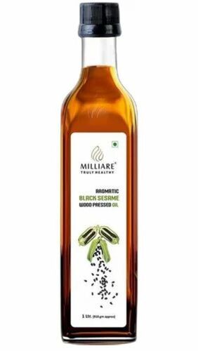 Wood Pressed Sesame Oil - 1 Liter Plastic Bottle | Organic, 99% Purity, Fresh, 12 Months Shelf Life, Ideal for Cooking