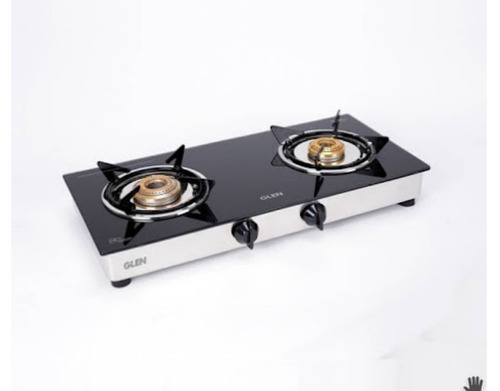 2 Burner Gas Stove - Color: Black