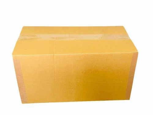 9 Ply Corrugated Packaging Box - 22x15x8 Inches, Brown Matte Finish, Partly Recycled Liner, 35 Kg Capacity, Ideal for Apparel, Food, Gift & Crafts