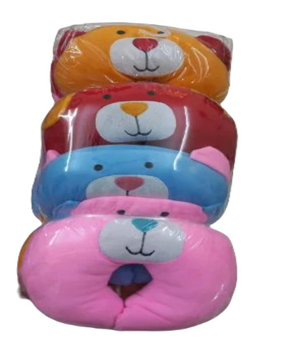 Baby Soft Pillow - Cotton Filled, Round Shape, Multicolor Printed Cover | Anti-Wrinkle Comfort for Babies