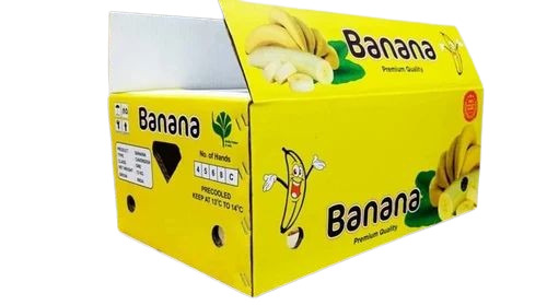 Banana Packaging Boxes - Kraft Paper, 20 Kg Capacity, Double Wall 5 Ply, Single Phase 2 Ply, 11-20 Kg Box Size