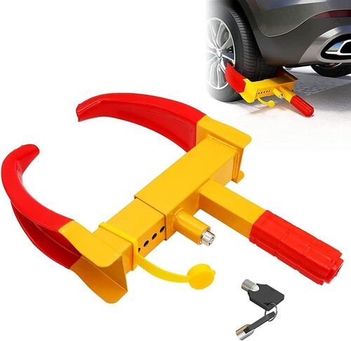 Car Wheel Locks - Color: Yellow-Red