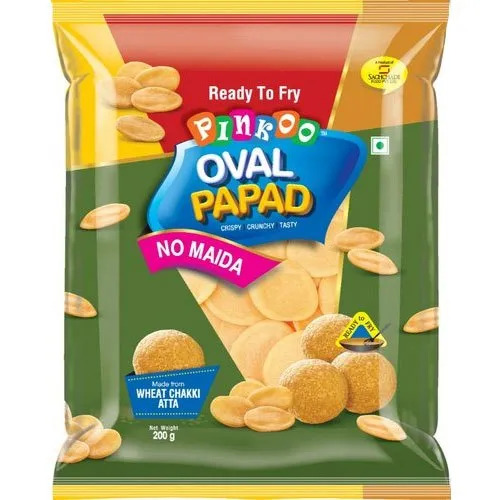 Crispy Ready To Fry Pani Puri - Vegetarian Snack , Crispy and Crunchy Texture, Salty Flavor for a Delightful Experience