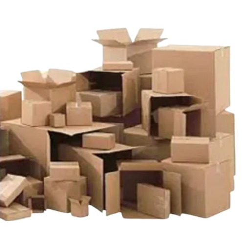 Die Cut Corrugated Box - Single Wall 3 Ply, Brown Rectangle for Food Packaging | Gloss Varnish, Food Grade, Disposable, Weight Capacity < 5 Kg
