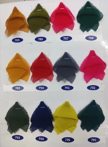 Georgette 60 Grams Fabric - Washable, Shrink-Resistant Material, Plain Style with Textured Finish | Available in Various Colors