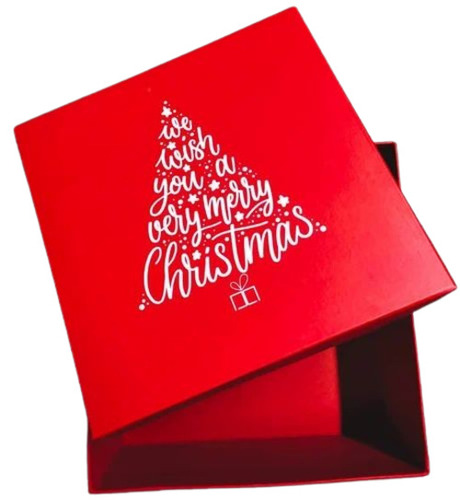 Gift Packaging Box - Virgin Kraft Paper, 9x9x4 Inches, Red, Matte Finish | Ideal for Industrial Supply & Logistics, Gifts & Crafts, Digital Printing (CMYK)