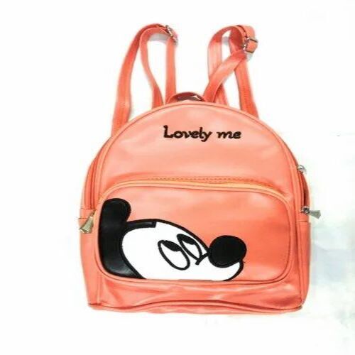 Premium PU Moisture-Proof Backpack - Orange , Optimum Design for College Use