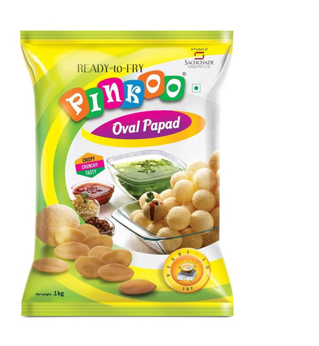 Gol Gappa Ready To Fry Pani Puri Regular - Crispy, Crunchy Vegetarian Snack | Salty Taste, Convenient Ready-to-Fry Packaging