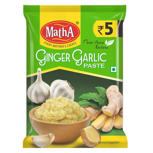 Matha Garlic Ginger Paste - Highly Organic, A Grade Paste | Ideal for Cooking, Infused with Authentic Indian Flavor