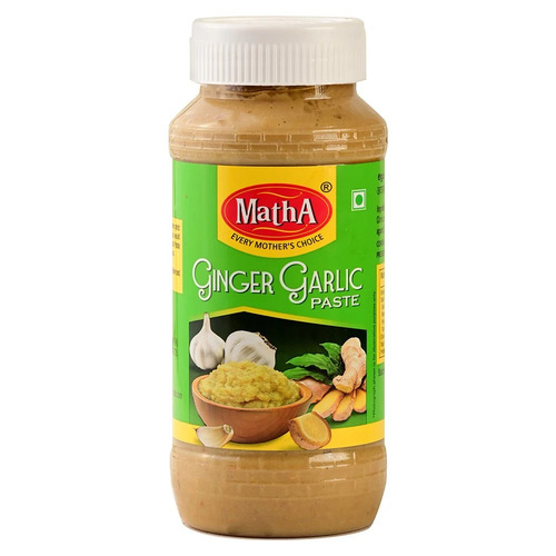 Matha Garlic Ginger Paste - 500 gm | Highly Organic, A Grade Quality, Smooth Paste Form