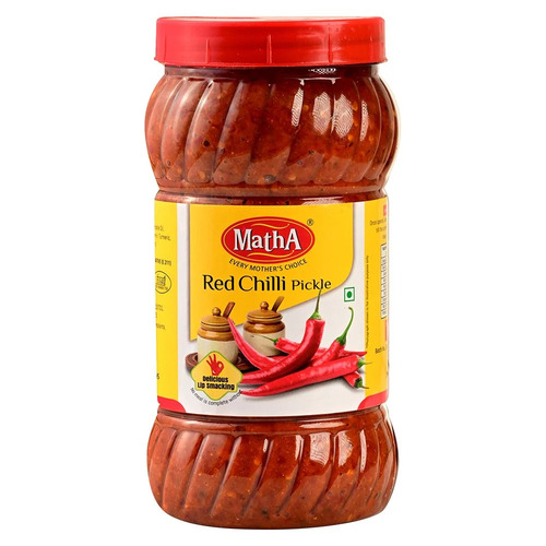 Matha Red Chilli Pickles, Pack Size 1 Kg