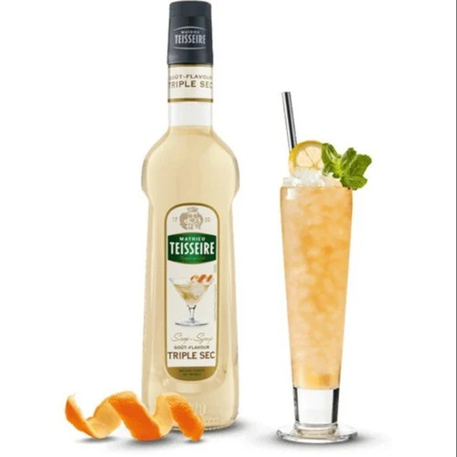 Teisseire Peach Syrup 60cl - Natural Fruit Flavour For Drinks, Cocktails & Desserts