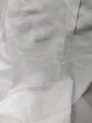 Plain Muslin Viscose Dyeable Fabric - 100% Viscose, White Color | Washable, Shrink-Resistant, Plain Texture