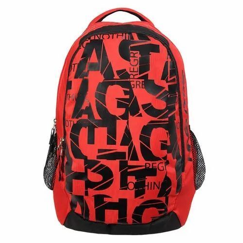 Polyester College Backpack - Premium Quality Moisture Proof Design | Multicolor Zipper Top Backpack for Optimum Use