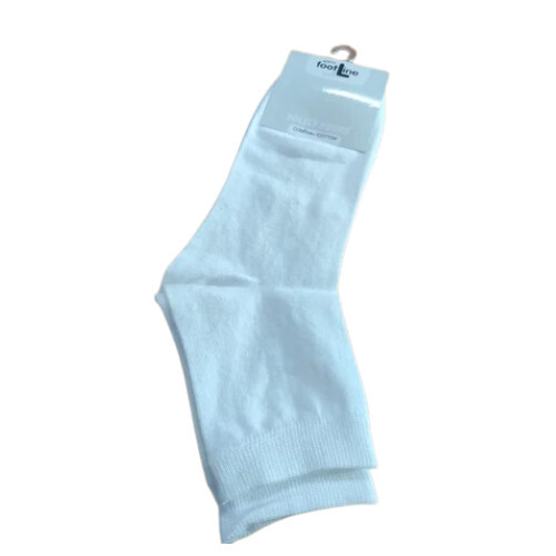 Rupa Cotton Ankle Length White Socks - Medium Size, Unisex Work Wear, Breathable Fabric, Plain Patterned, Ideal for Spring and Winter