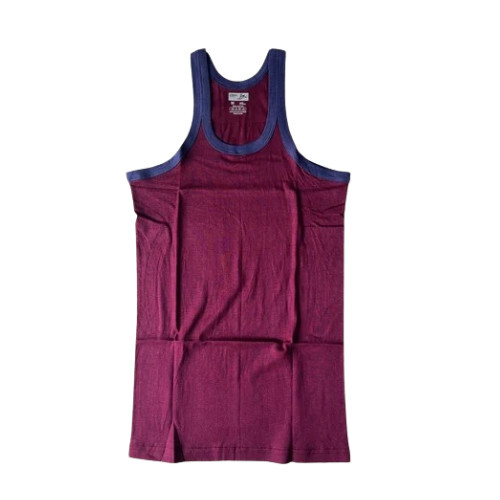 Rupa Gym Vest - Cotton, Medium Size, Red Color | Comfortable Sleeveless Design, Round Neck for Daily Wear