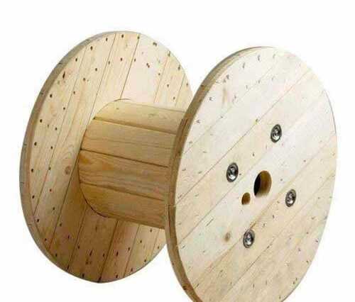 Wooden Cable Drum - Diameter: 1 Foot (Ft)