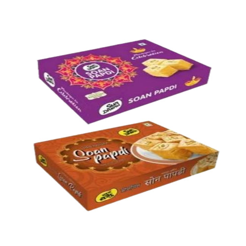 Elaichi Soan Papdi - 500 Grams, Soft Texture and Sweet Taste, Yellow Color Delight