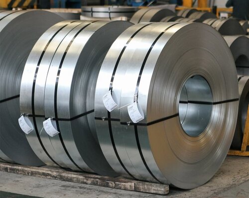 Mild Steel Slit Coils - 1ft Width, Chrome Plated Silver Finish | Durable Composition, Custom Widths, Excellent Weldability, Smooth Edges