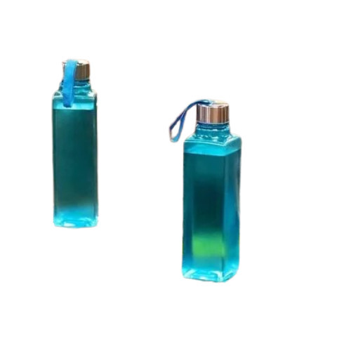 Entech Plastic Fridge Water Bottle - 1 Liter Size, Round Cap Design | Available in Vibrant Colors, Plain Square Shape