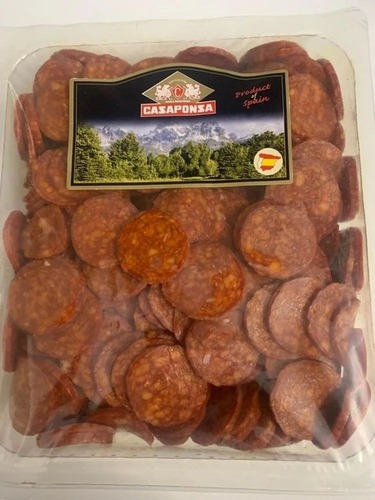 Pork Pepproni Sliced - 1 kg Frozen Packet | 1 Year Shelf Life Ideal for Restaurant Usage