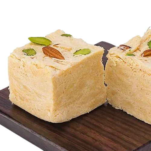 Soan Papdi - 500 Grams, Soft Yellow Sweet Treat with Delightful Flavor