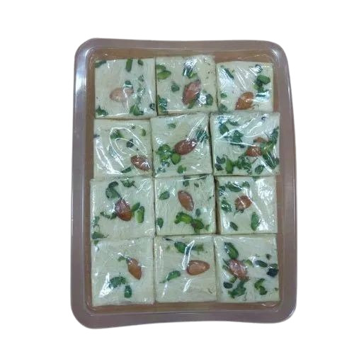 250 Gm Elaichi Soan Papdi - Square Shape, Soft Texture, Sweet Taste, Yellow Color | Ideal for Celebrations, 6 Months Shelf Life