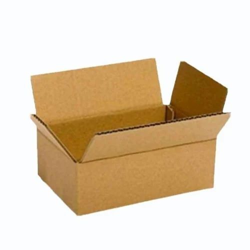 3 Ply Corrugated Packaging Boxes - 5 Kg Weight Capacity, Brown Virgin Kraft Paper, Rectangular Shape, Biodegradable, Light Weight Print